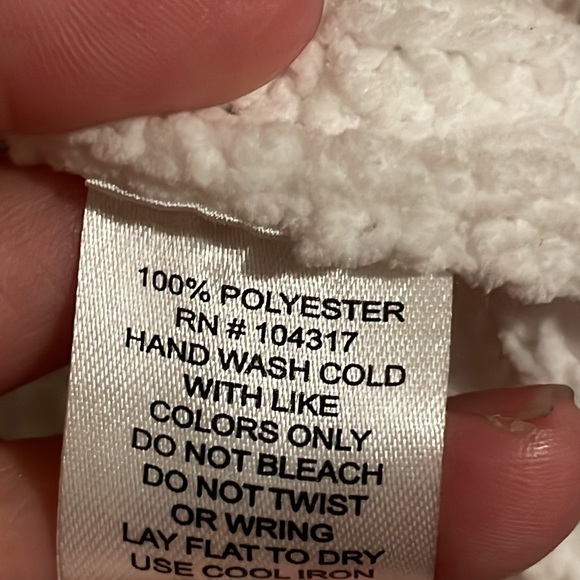 •DEREK HEART•NWOT WHITE DISTRESSED HEM KNIT V NECK CHUNKY SWEATER SIZE XL - Picture 7 of 8